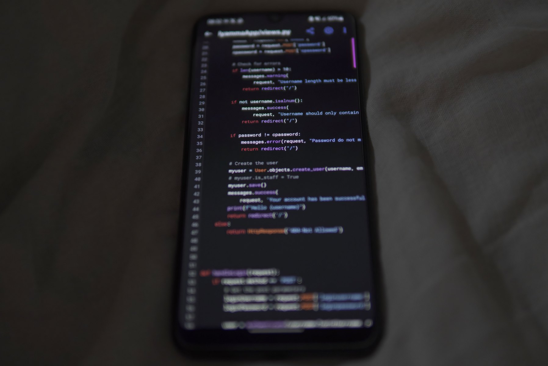 Mobile application development